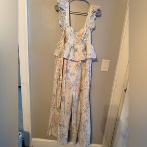 Floral Ruffle Jumpsuit